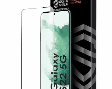 TG® Gorilla Tempered Glass Compatible with Samsung Galaxy S22  | Edge to Edge Coverage | Black