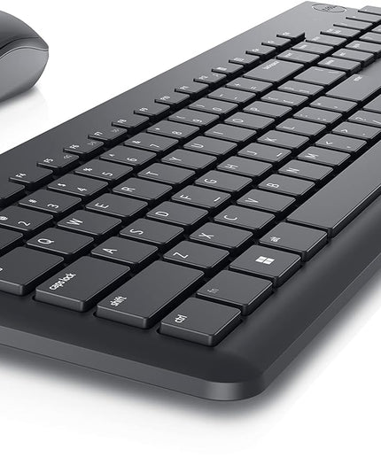 Dell KM3322W Wireless USB Keyboard and Mouse Combo, Anti-Fade & Spill-Resistant Keys, up to 36 Month Battery Life, 3Y Advance Exchange Warranty - Black