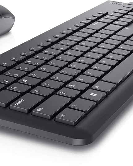 Dell KM3322W Wireless USB Keyboard and Mouse Combo, Anti-Fade & Spill-Resistant Keys, up to 36 Month Battery Life, 3Y Advance Exchange Warranty - Black