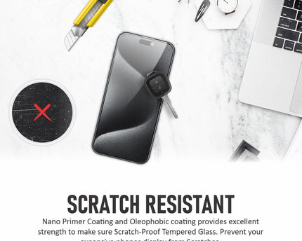 Privacy Tempered Glass Screen Protector for iPhone 15