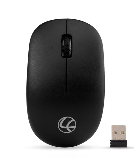 LAPCARE Safari III B Wireless Mouse-2.4GHz High Precision with Upto 1600 DPI, Nano Receiver and Plug & Play Usage -USB/Black-with 3 Year Warranty