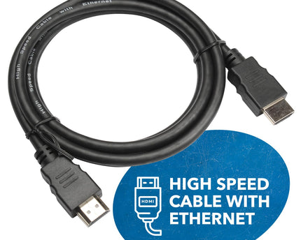 TGG UltraHigh-Speed 4K HDMI Cable 1.5 Meter (4.94ft) - HDMI Cable 4K@60Hz, HDR10, ARC, 3D - Durable PVC – Compatible With TVs, Sound Bar, Laptop, Projector & More (1 Pack)