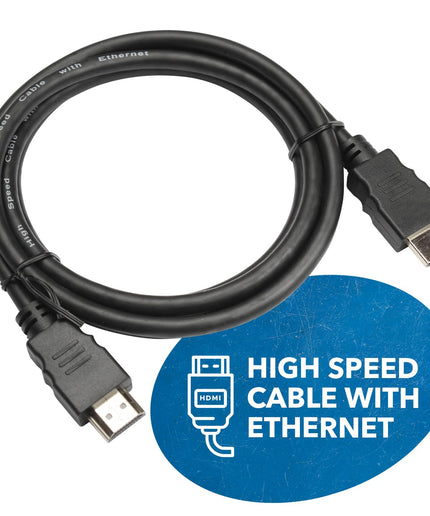 TGG UltraHigh-Speed 4K HDMI Cable 1.5 Meter (4.94ft) - HDMI Cable 4K@60Hz, HDR10, ARC, 3D - Durable PVC – Compatible With TVs, Sound Bar, Laptop, Projector & More (1 Pack)