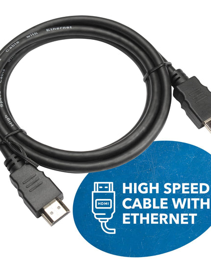 TGG UltraHigh-Speed 4K HDMI Cable 1.5 Meter (4.94ft) - HDMI Cable 4K@60Hz, HDR10, ARC, 3D - Durable PVC – Compatible With TVs, Sound Bar, Laptop, Projector & More (1 Pack)