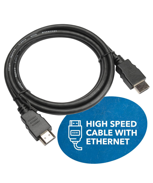TGG UltraHigh-Speed 4K HDMI Cable 1.5 Meter (4.94ft) - HDMI Cable 4K@60Hz, HDR10, ARC, 3D - Durable PVC – Compatible With TVs, Sound Bar, Laptop, Projector & More (1 Pack)