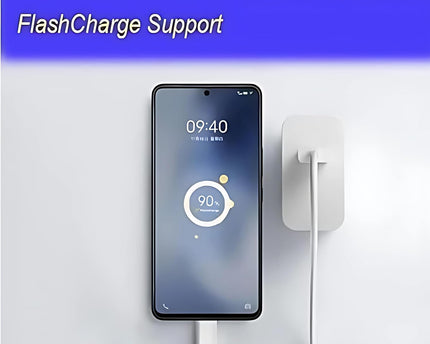 Vivo 80W Flash Charger 3.0 USB-A Power Adapter Compatible with Vivo V27 Pro, V29, X90, X80 Pro, Y Series, T Series & All iQOO Smartphones
