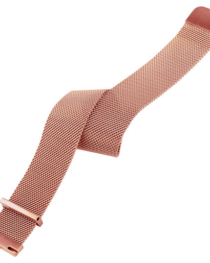 Watch Strap Magnetic Loop 22mm Compatible with Boat /Fire boult / Noise Watch Smartwatch Luxury Metal Chain Band Rose Gold Pink