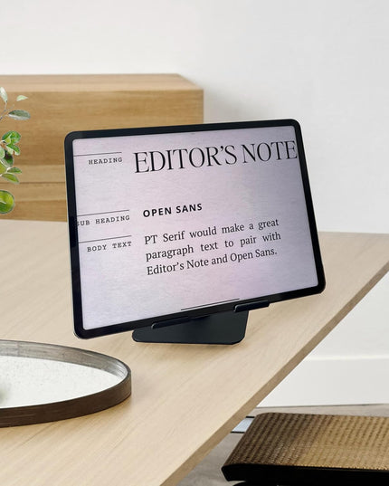 HC 360 Degree Rotating Adjustable Metal Tablet Stand, Foldable Desk Mount Holder for Upto 12 Inch iPads & Tabs