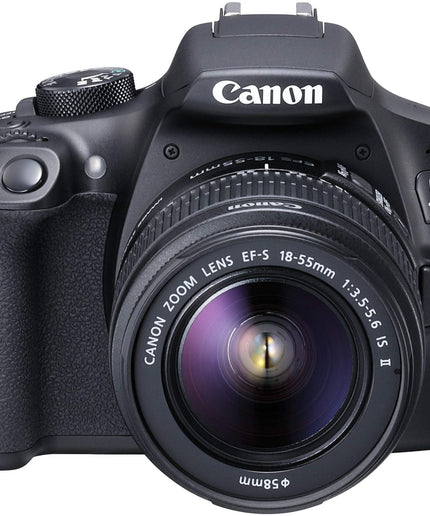 Canon EOS 1300D 18MP Digital SLR Camera (Black) with 18-55mm ISII Lens, 16GB Card and Carry Case
