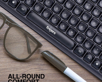 Fingers SuperClicks K4 Wired Multimedia USB Keyboard