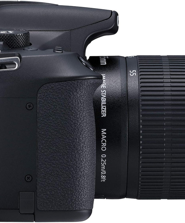 Canon EOS 1300D 18MP Digital SLR Camera (Black) with 18-55mm ISII Lens, 16GB Card and Carry Case