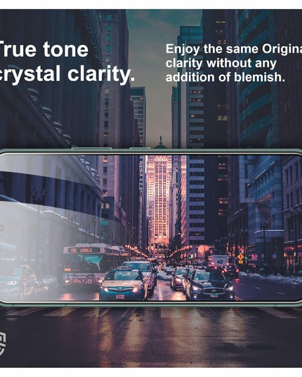 HC® Gorilla Tempered Glass Compatible with Samsung Galaxy S22  | Edge to Edge Coverage | Black