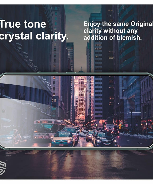 HC® Gorilla Tempered Glass Compatible with Samsung Galaxy S22  | Edge to Edge Coverage | Black