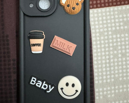 TG Cute 3D Bear Coffee Phone Case For iPhone  Soft Shockproof Protective Cover