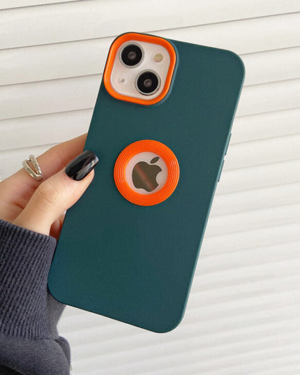 PREMIUM SILICON WITH LOGO CUT CASE FOR APPLE IPHONE SERIES