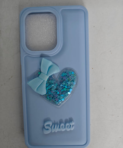 Girls back cover_Glitter cover_Girls Fancy soft case_Sweet Heart cover