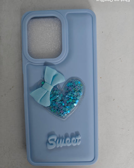 Girls back cover_Glitter cover_Girls Fancy soft case_Sweet Heart cover
