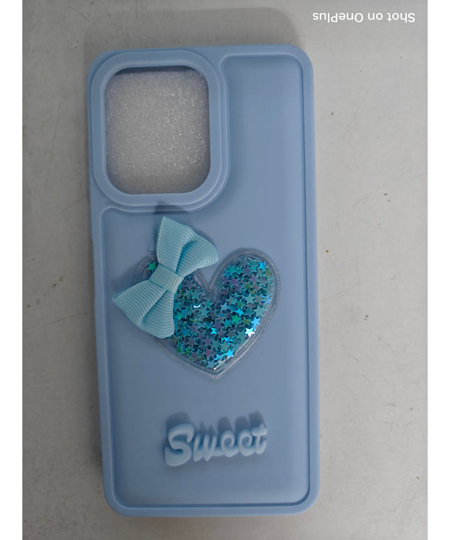 Girls back cover_Glitter cover_Girls Fancy soft case_Sweet Heart cover