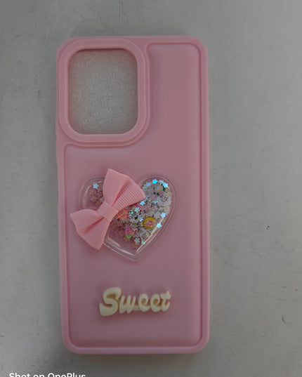 Girls back cover_Glitter cover_Girls Fancy soft case_Sweet Heart cover