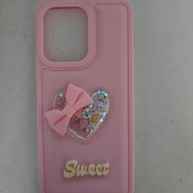 Girls back cover_Glitter cover_Girls Fancy soft case_Sweet Heart cover