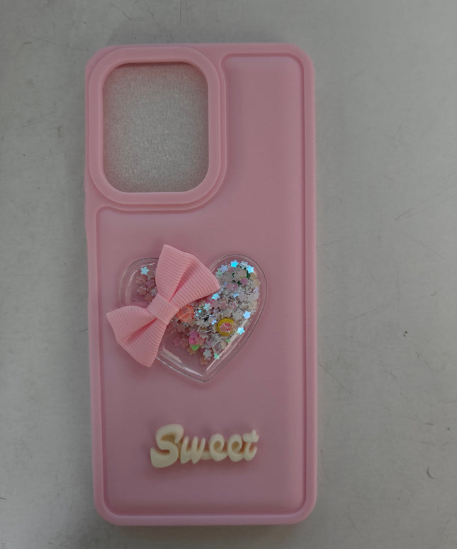 Girls back cover_Glitter cover_Girls Fancy soft case_Sweet Heart cover