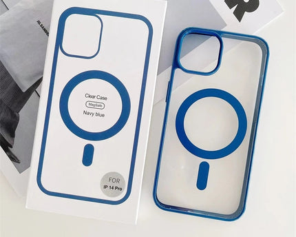 Magnetic MagSafe Compatible Protective Clear TPU Case