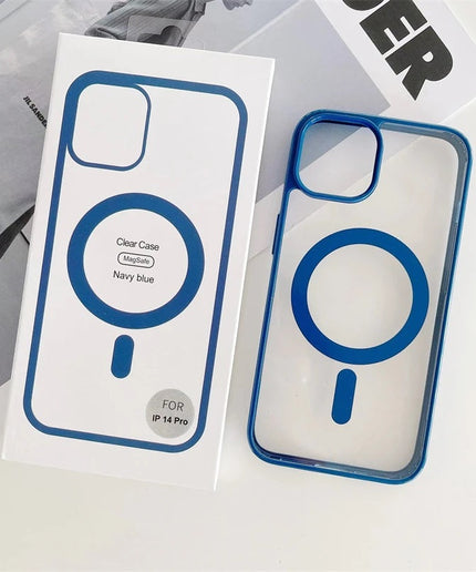 Magnetic MagSafe Compatible Protective Clear TPU Case