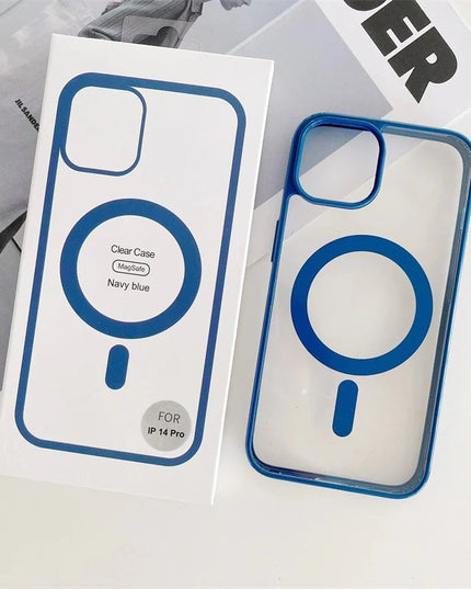 Magnetic MagSafe Compatible Protective Clear TPU Case