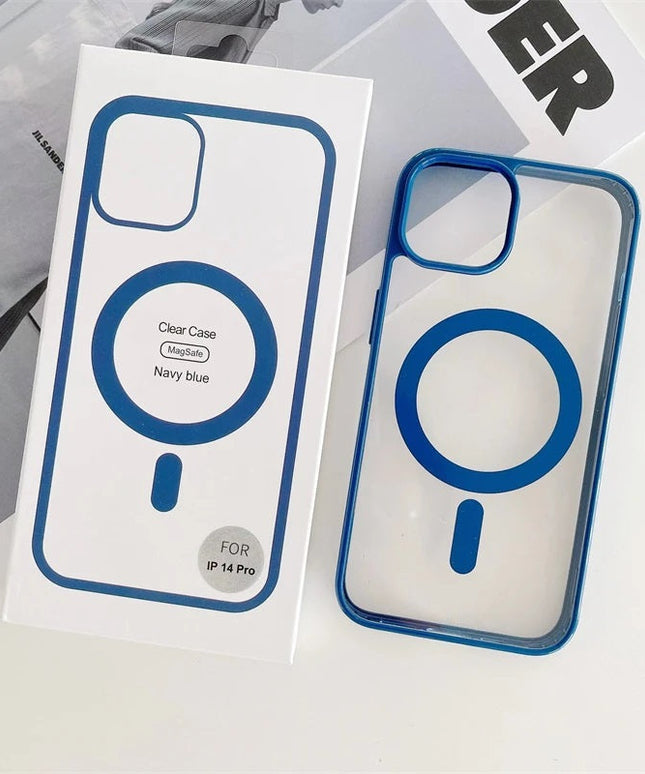 Magnetic MagSafe Compatible Protective Clear TPU Case