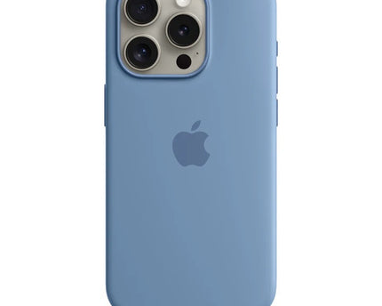 Apple iPhone 15 Pro Silicone Case (Winter Blue)