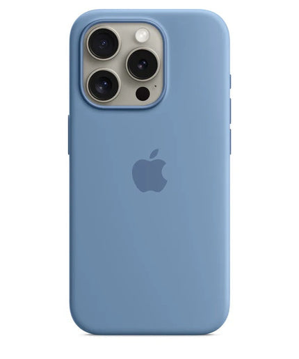 Apple iPhone 15 Pro Silicone Case (Winter Blue)