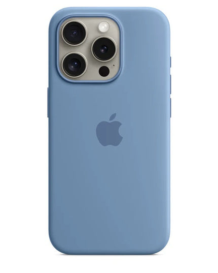 Apple iPhone 15 Pro Silicone Case (Winter Blue)
