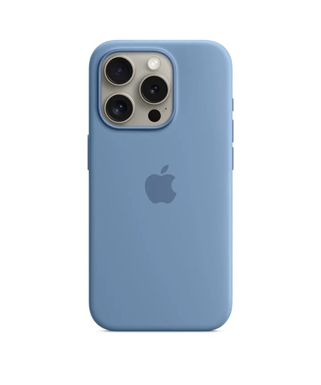 Apple iPhone 15 Pro Silicone Case (Winter Blue)