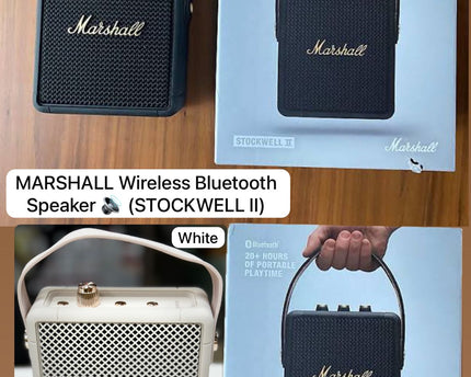 Marshall Stockwell II Portable Bluetooth Speaker with 20+ hours of portable playtime