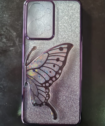 Luxury Glitter Cute Butterfly Plating Soft TPU