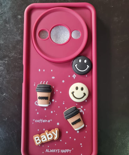 Humpy Case Cute 3D Bear Coffee Phone Case For Android  Soft Shockproof Protective Cover