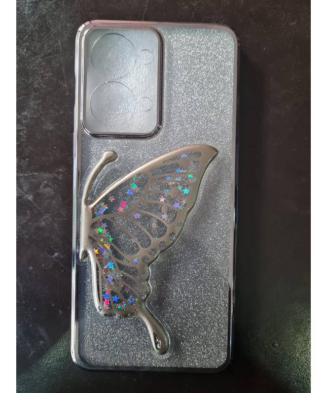 Luxury Glitter Cute Butterfly Plating Soft TPU