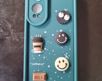 TG Cute 3D Bear Coffee Phone Case For Android  Soft Shockproof Protective Cover