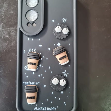 TG Cute 3D Bear Coffee Phone Case For Android  Soft Shockproof Protective Cover