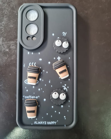 Humpy Case Cute 3D Bear Coffee Phone Case For Android  Soft Shockproof Protective Cover