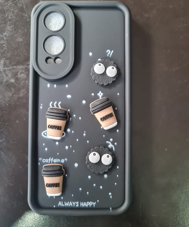 Humpy Case Cute 3D Bear Coffee Phone Case For Android  Soft Shockproof Protective Cover