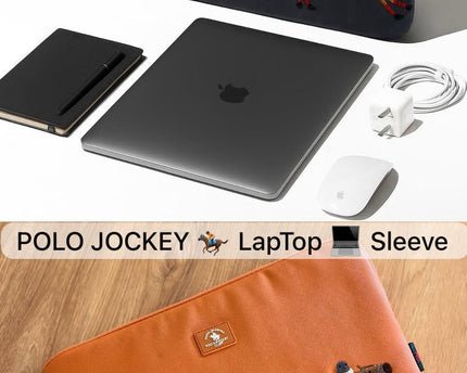 POLO Jockey Embroidered Laptop Fleece Thin Sleeve Bag