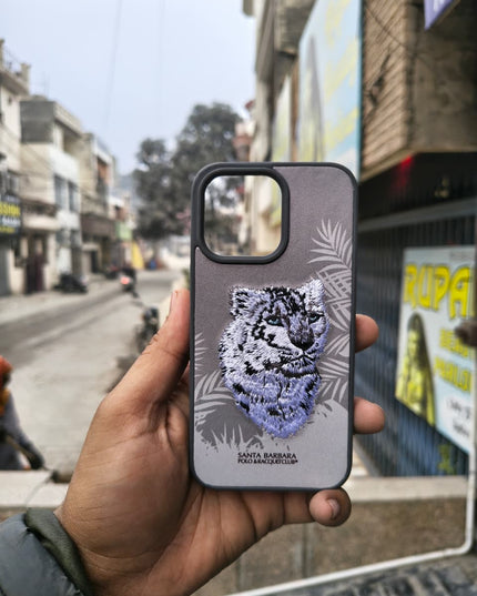 Snow Tiger Limited Edition Embroidery Case for Iphone 13 Pro
