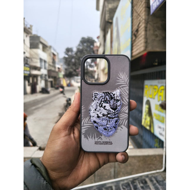Snow Tiger Limited Edition Embroidery Case for Iphone 13 Pro