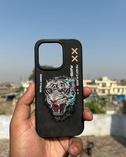 Nimmy Jacket Cool & Cute Embroidery Case Cover- For iPhone