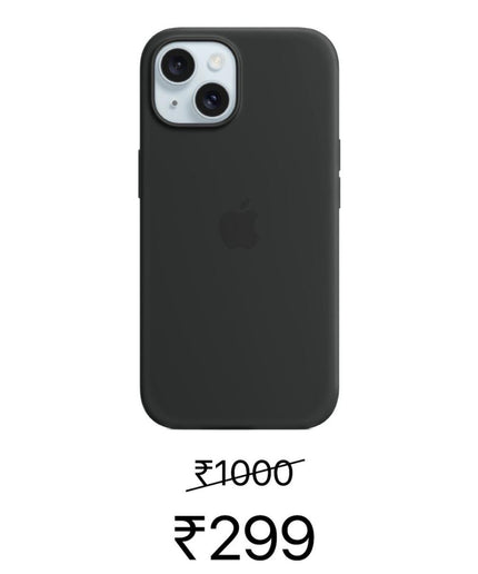 Apple iPhone 14 Silicone Case (Black)