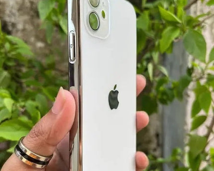 TG- Trendy Case & Cover for iphone-11 - Electroplated Chrome Glass Lense Case For Apple iPhone 11 - white