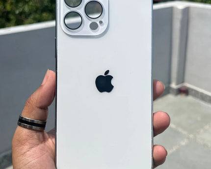 Glass Case with Electroplated Chrome Finish Edges for iPhone Series