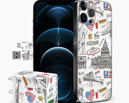 Hollywood Art Skin Wrap For iPhone Pro Series