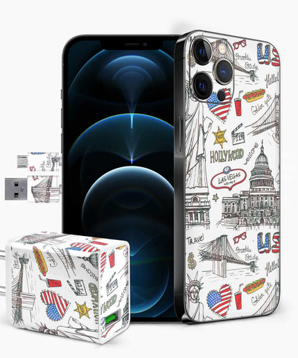 Hollywood Art Skin Wrap For iPhone Pro Series